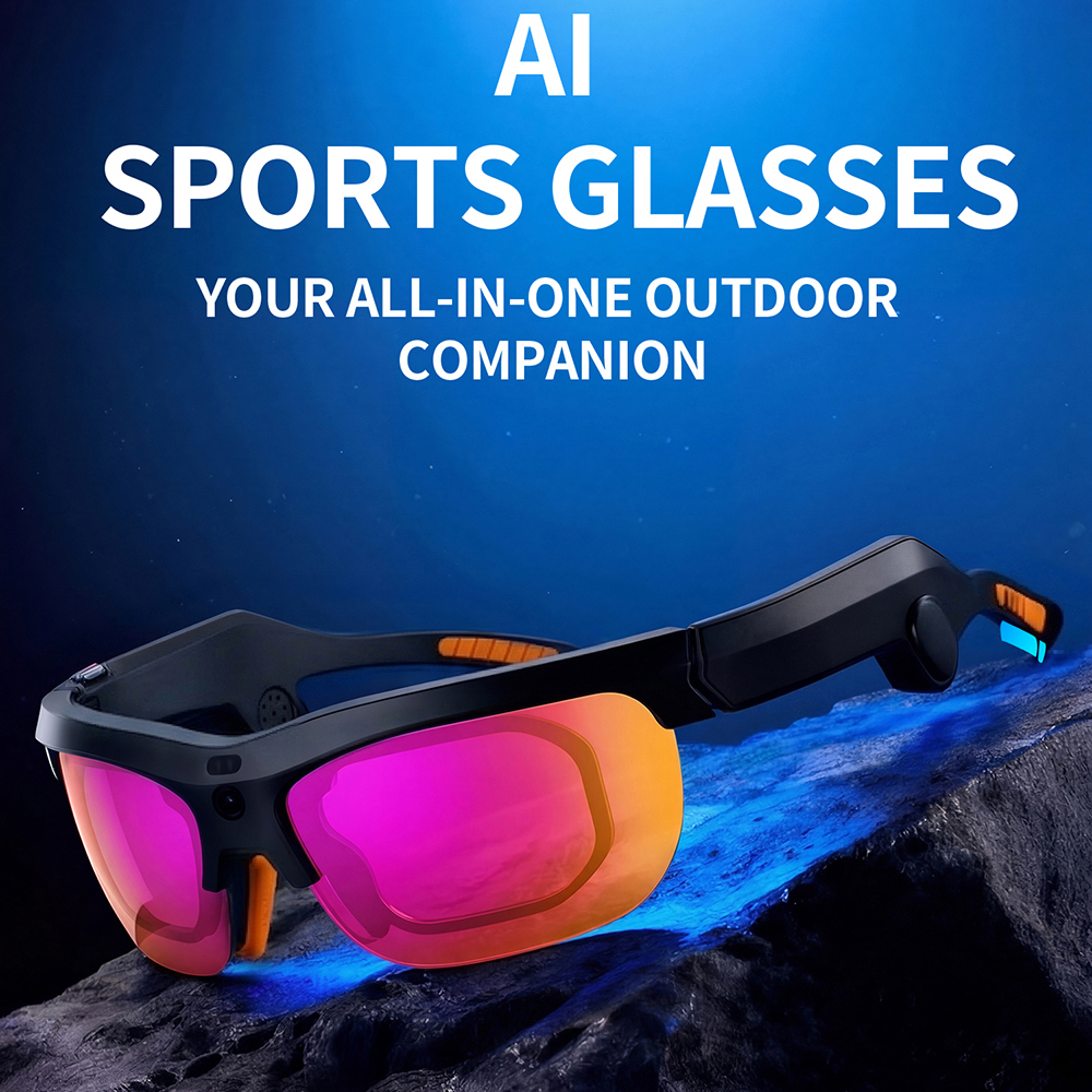 Smart Glasses Lens - 13MP Camera AI Smart Cycling Sports