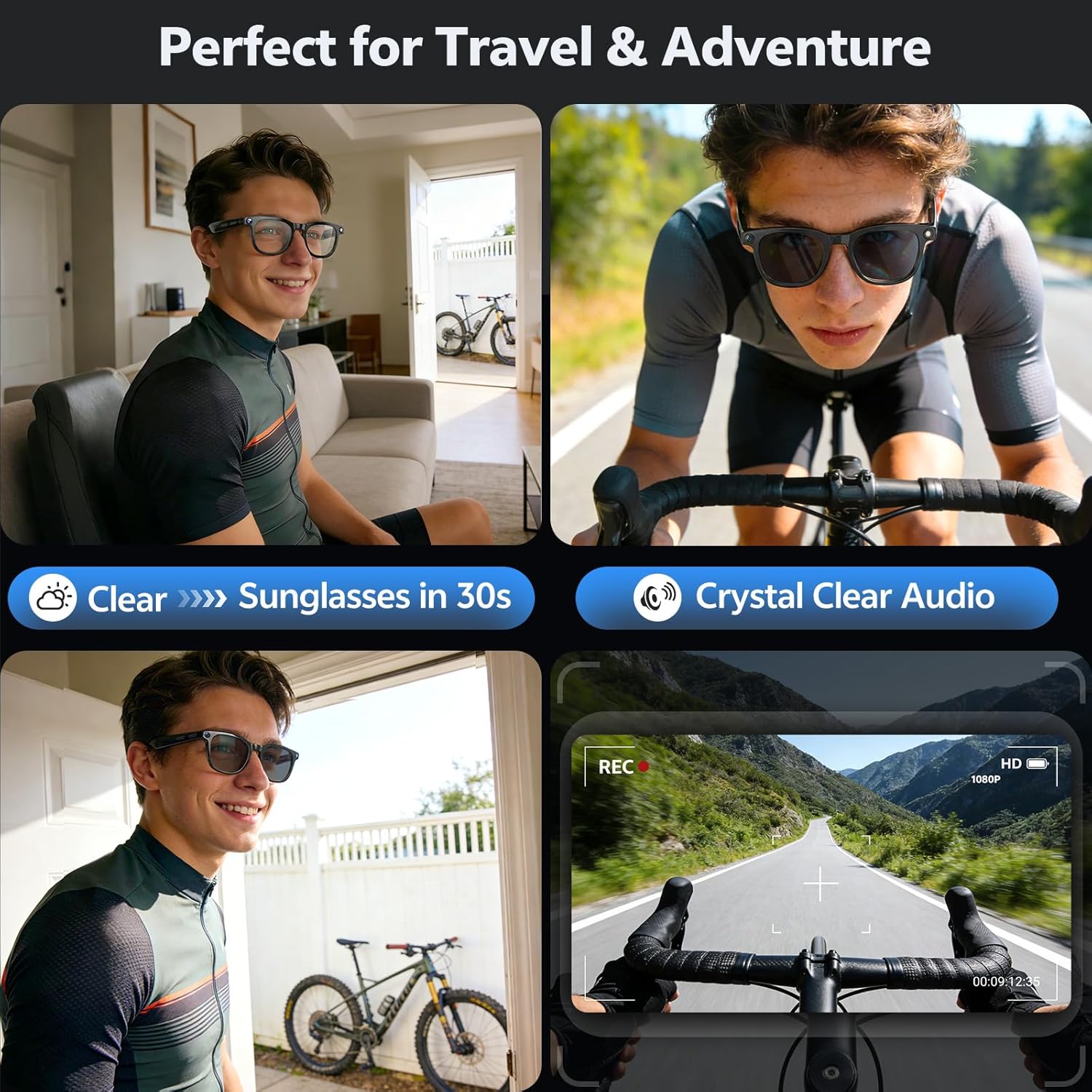 2026 4K 8MP Smart Glasses Men  - Smart Glasses Lens avaliação e preço