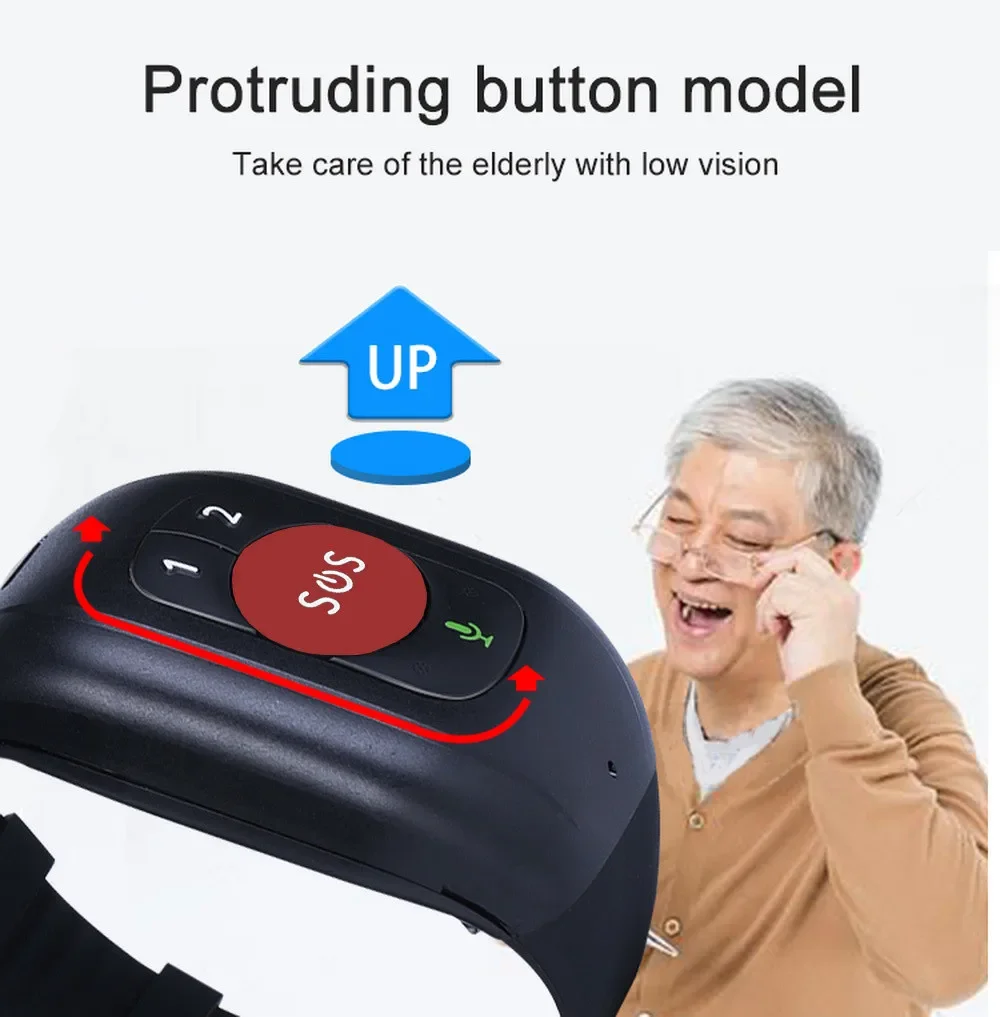 Elderly 4G LTE SOS Watch GPS T - Fall Detection Watch avaliação e preço