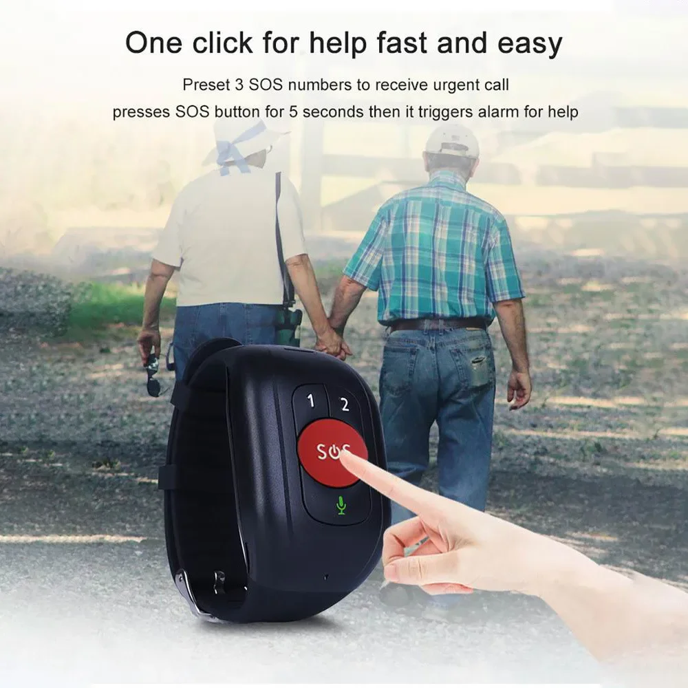 Elderly 4G LTE SOS Watch GPS T - Fall Detection Watch avaliação e preço