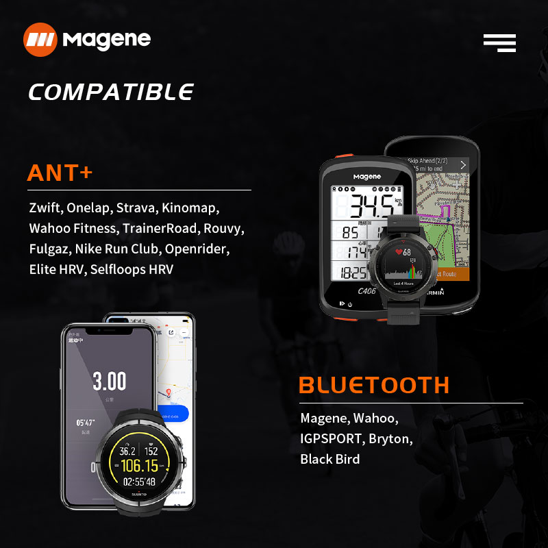 Magene H64 Heart Rate Monitor  - Breath Rate Monitor avaliação e preço