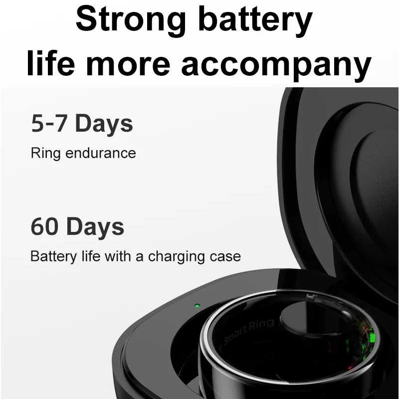 Smart Ring with Charging Case  - Temperature Ring Skin avaliação e preço