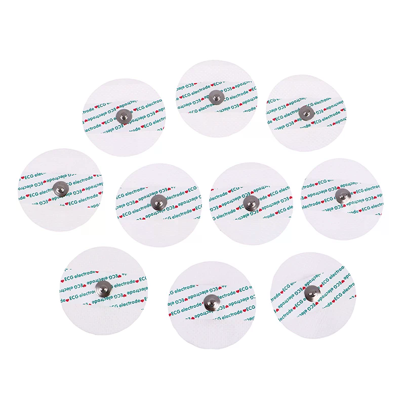 10pcs Non-Woven ECG Electrode  - Ecg Patch Monitor avaliação e preço