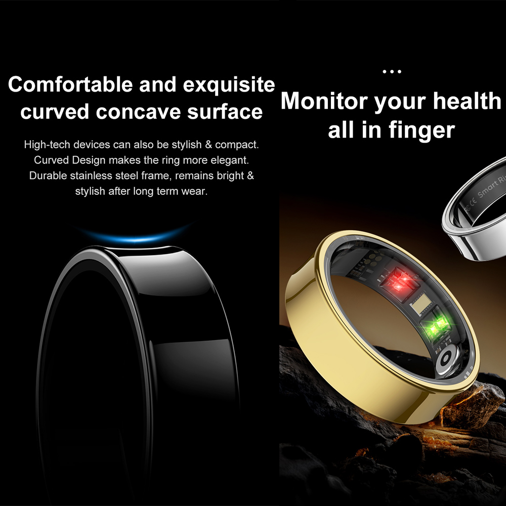 R09 Stainless Steel Smart Ring - Temperature Ring Skin avaliação e preço