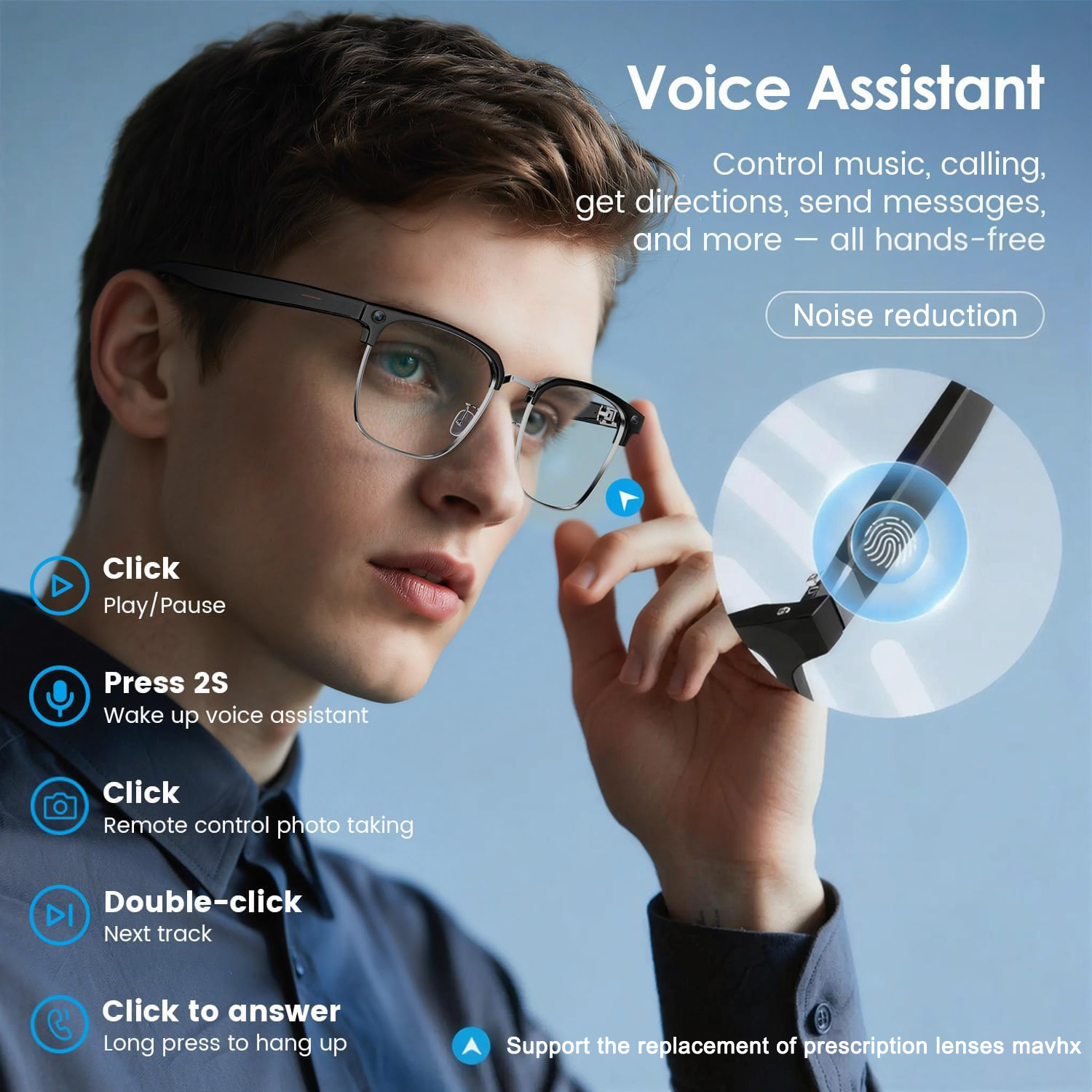 2026New 800W Pixel Camera Smar - Smart Glasses Lens avaliação e preço