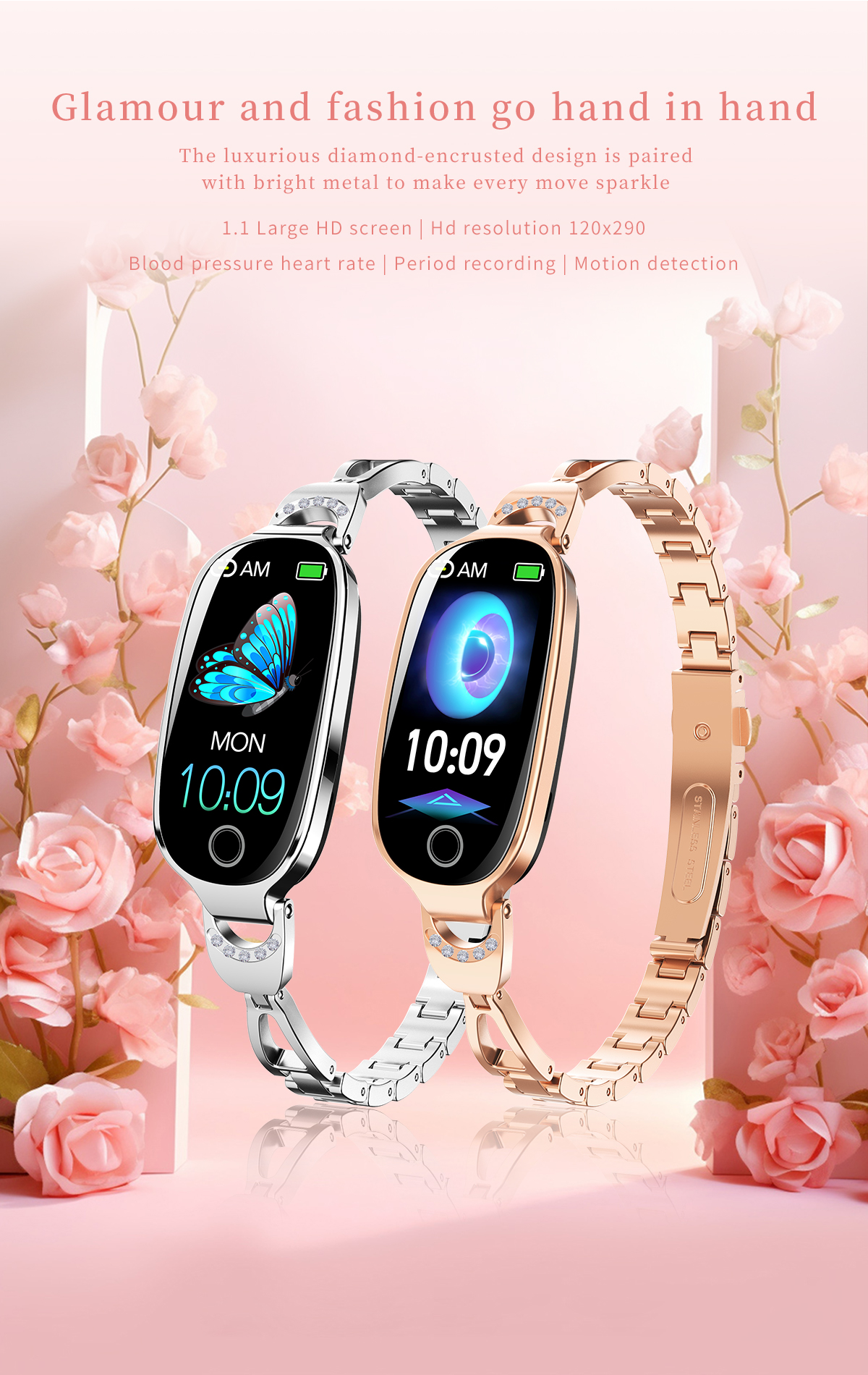 F81 Girl Heart Rate Waterproof - Breath Rate Monitor avaliação e preço