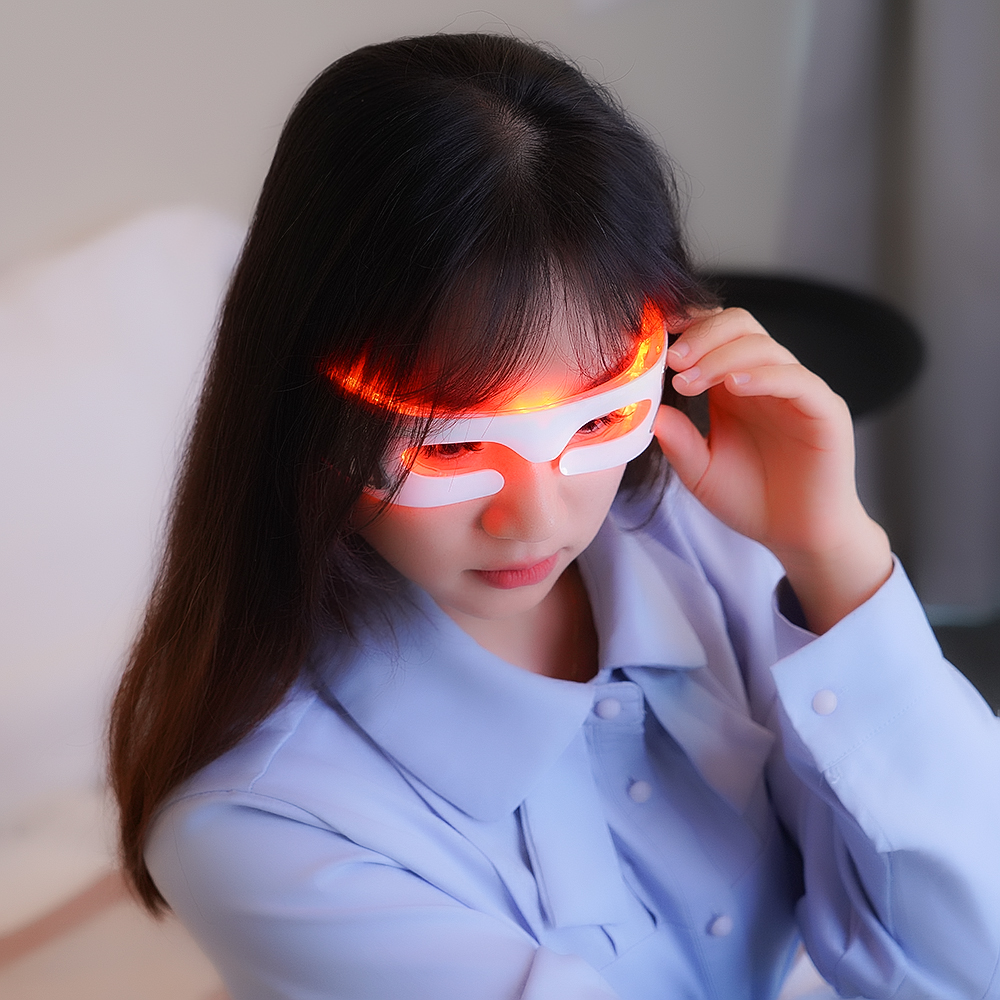 LED Eyecare Mask Device EMS Si - Light Therapy Glasses avaliação e preço