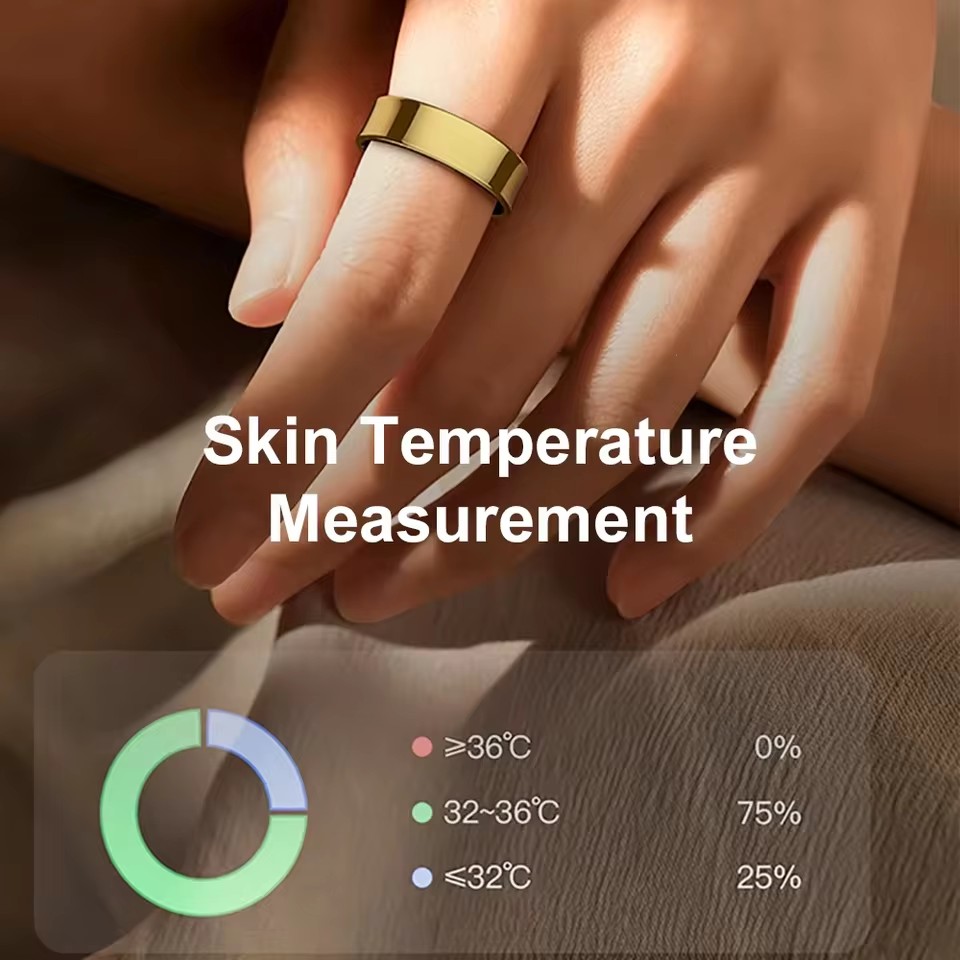 R09 Smart Ring Men Women with  - Temperature Ring Skin avaliação e preço