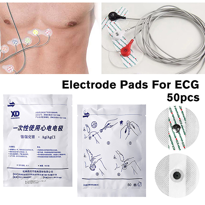 50PCS/Bag Electrode Patch Medi - Ecg Patch Monitor avaliação e preço