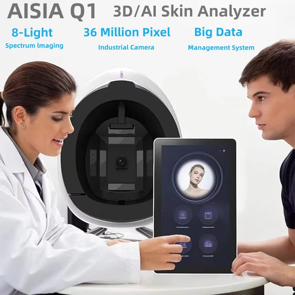 AISIA Q1 3D AI Facial Skin Ana - Galvanic Skin Sensor avaliação e preço