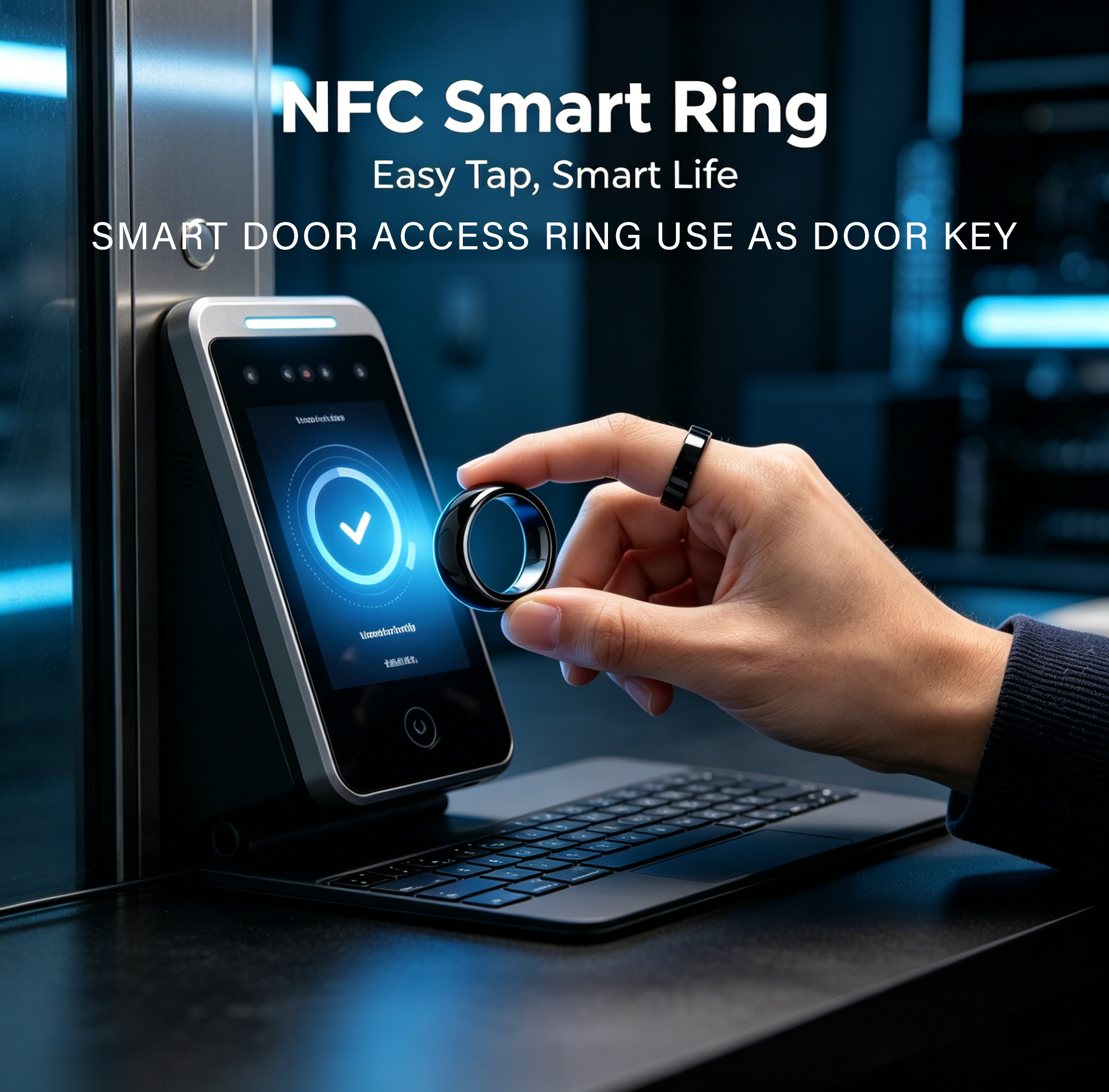 NFC Full Ceramic Smart Ring Co - Smart Ring Nfc Pay avaliação e preço