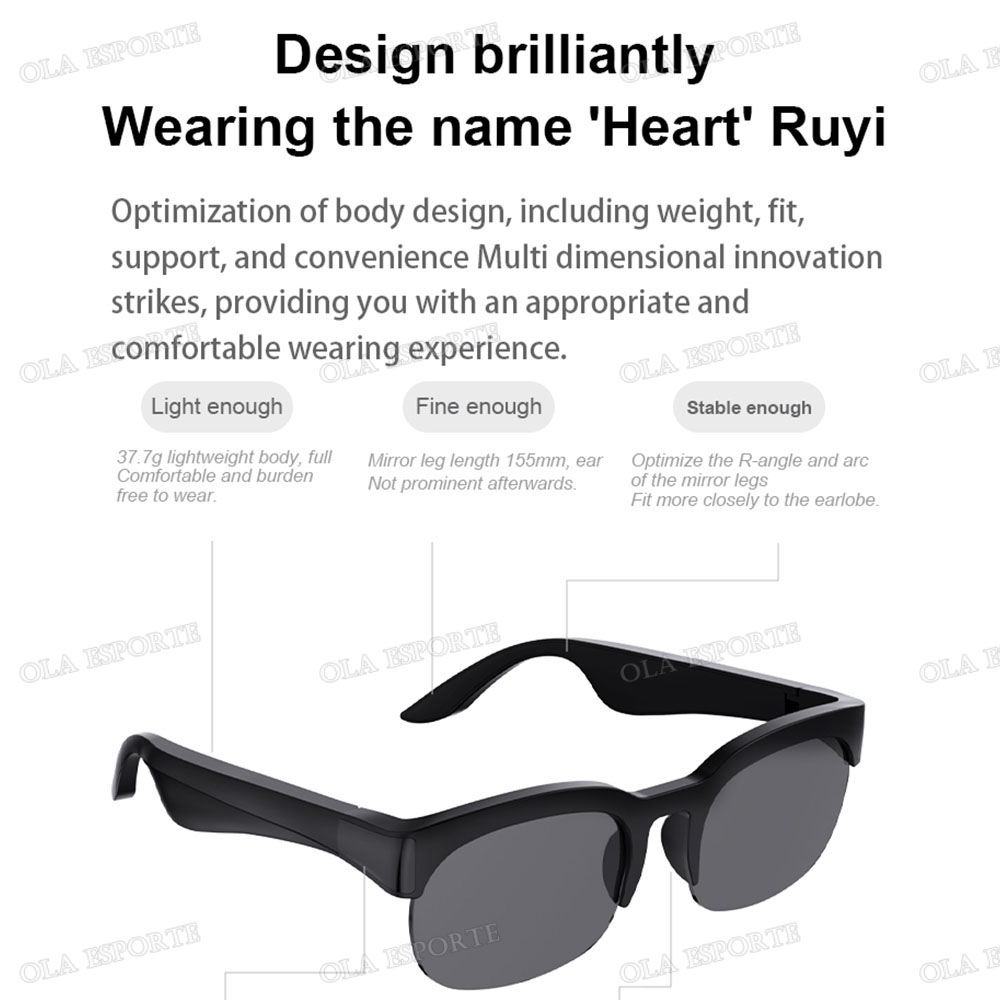 New Smart Bluetooth V5.3 Sungl - Smart Glasses Lens avaliação e preço