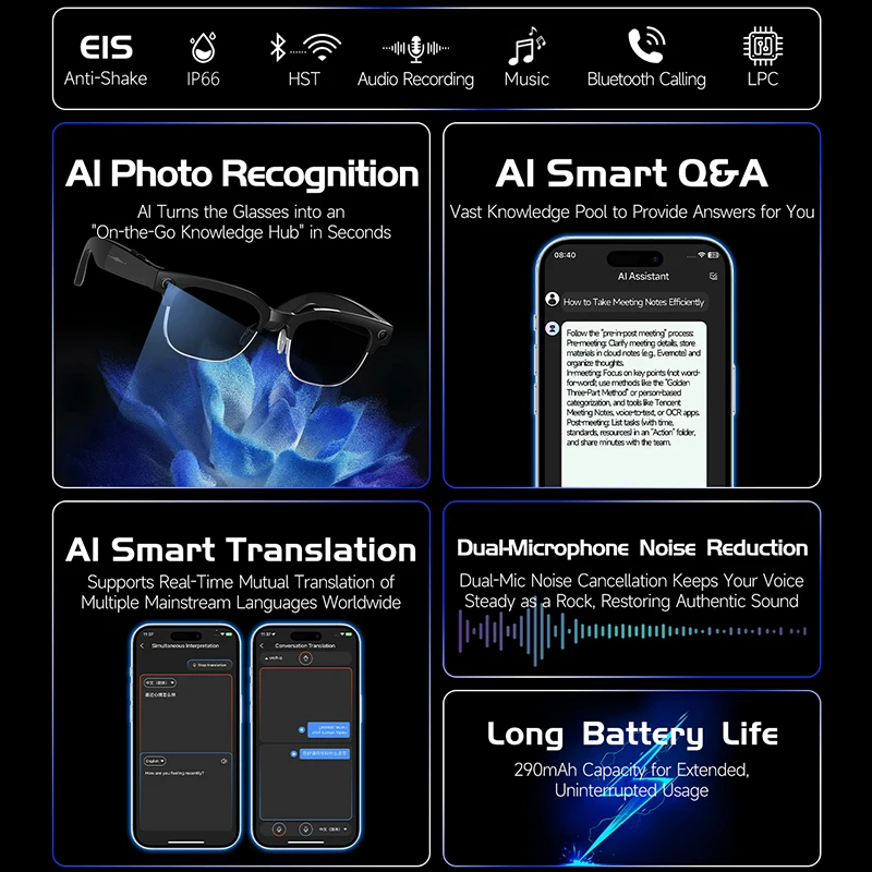 AI Smart Glasses AI Smart Tran - Smart Glasses Lens avaliação e preço