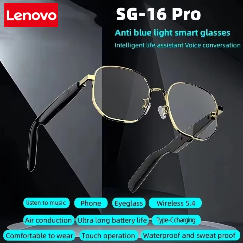 Lenovo New SG-16 Pro Smart Aud - Smart Glasses Lens avaliação e preço