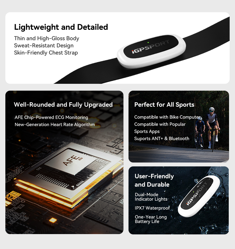 IGPSPORT HR50 Heart Rate Monit - Breath Rate Monitor avaliação e preço