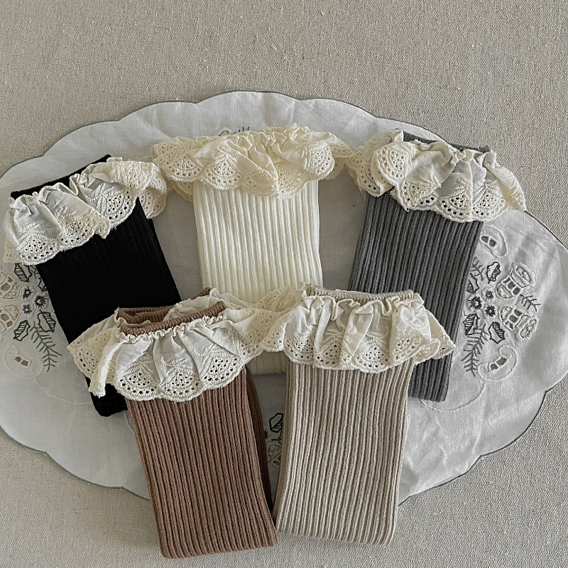 Ruffle Baby Girls Knee High So - Baby Sock Oximeter avaliação e preço