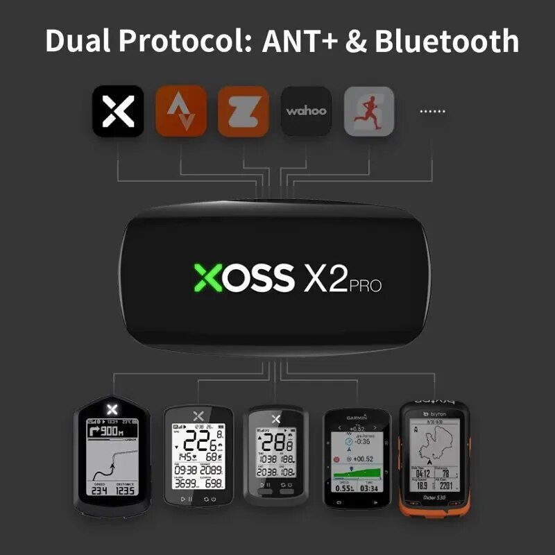 XOSS X2 Pro Chest Strap Heart  - Breath Rate Monitor avaliação e preço