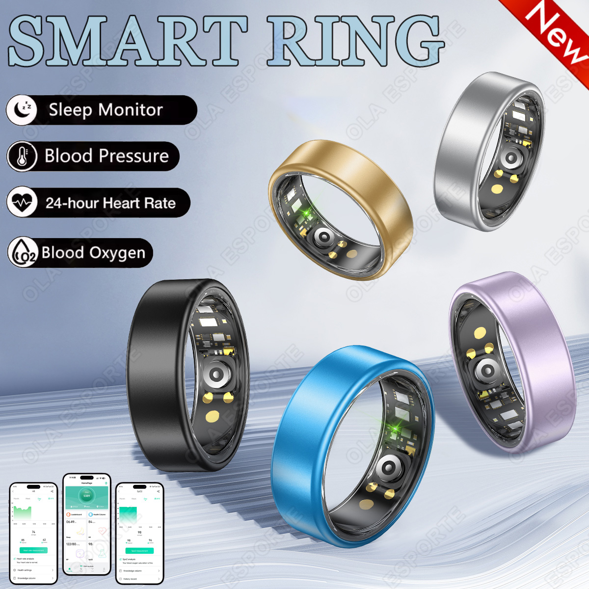 New R09 Smart Ring Men Women w - Temperature Ring Skin avaliação e preço