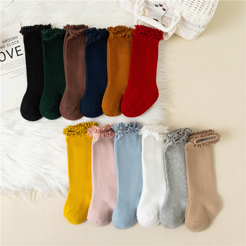 Winter Autumn Baby Girls Ruffl - Baby Sock Oximeter avaliação e preço