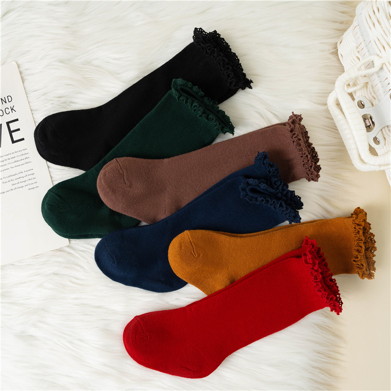 Winter Autumn Baby Girls Ruffl - Baby Sock Oximeter avaliação e preço