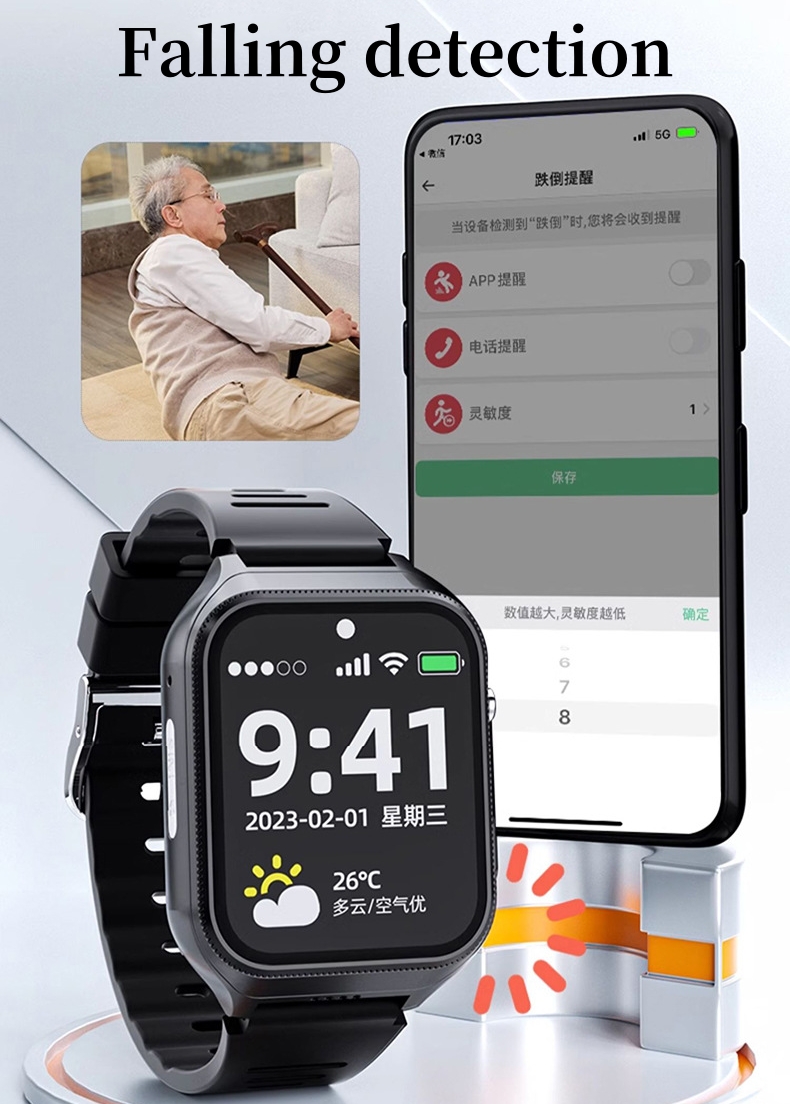 Elderly Smart Watch For Senior - Fall Detection Watch avaliação e preço