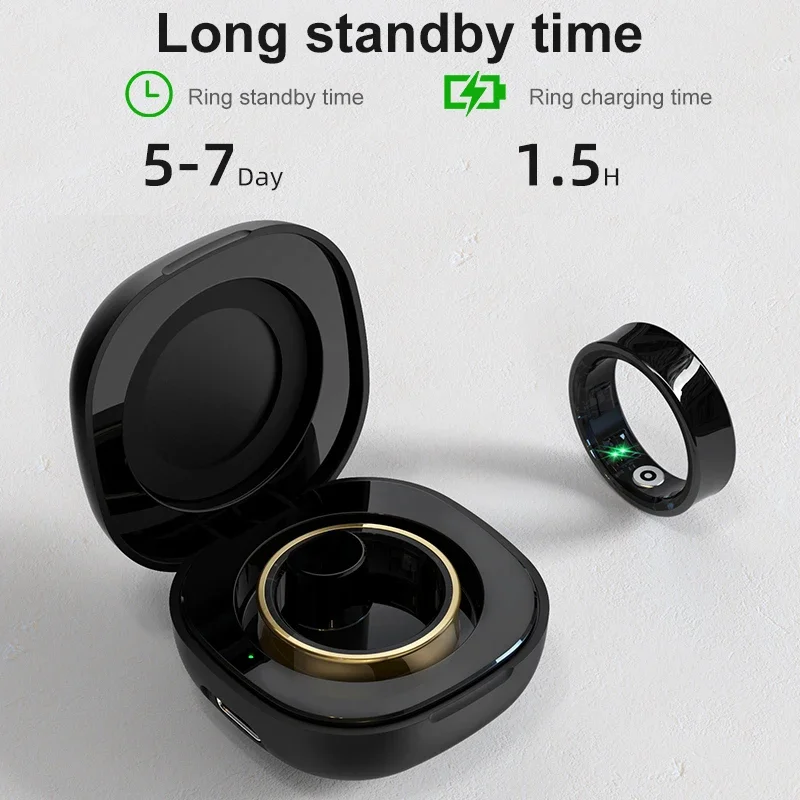 Smart Ring Men Women With Char - Temperature Ring Skin avaliação e preço