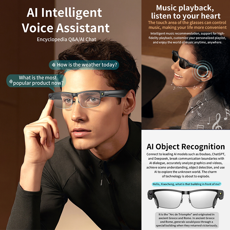 2026 New Al Smart Glasses 800W - Smart Glasses Lens avaliação e preço
