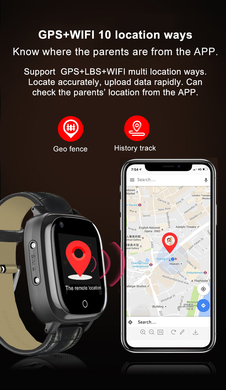 Elderly Smart Watch For Senior - Fall Detection Watch avaliação e preço