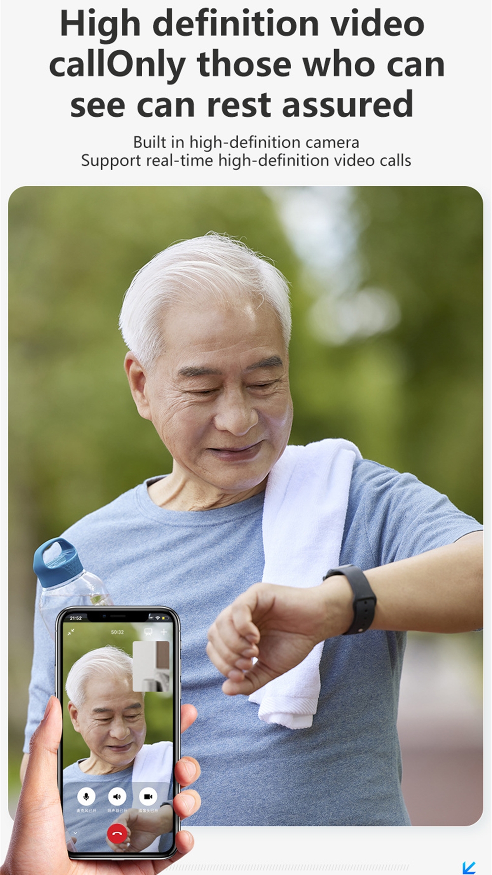 Elderly Smart Watch For Senior - Fall Detection Watch avaliação e preço