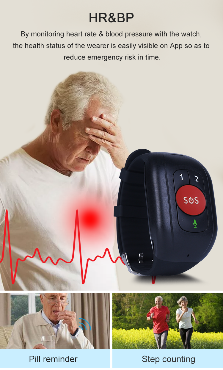 4G Smart GPS Tracker Watch for - Fall Detection Watch avaliação e preço