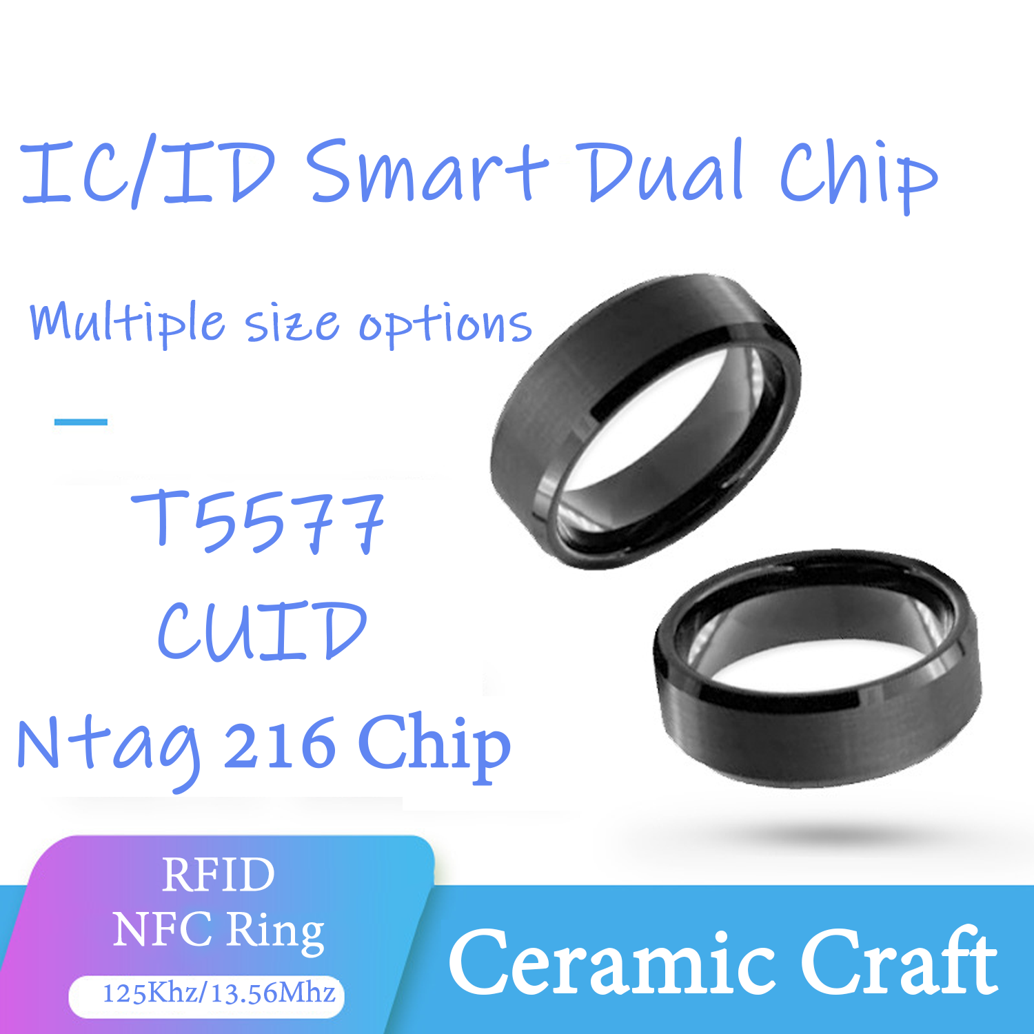 CUID T5577 Dual Chip Clone Rin - Smart Ring Nfc Pay avaliação e preço