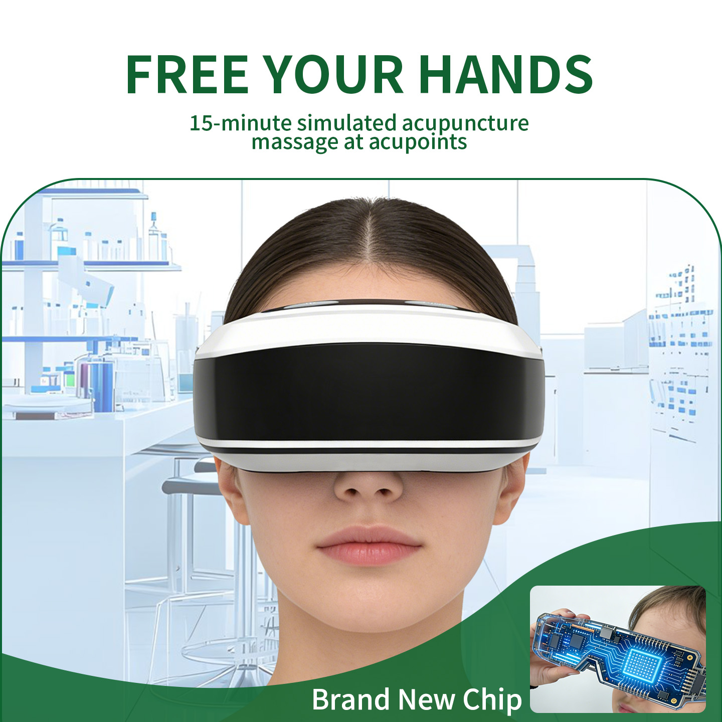 2026 New CE Certified Pulse Ey - Light Therapy Glasses avaliação e preço