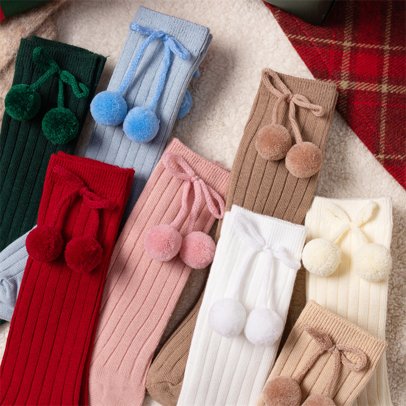 3Pairs/Lot Baby Ball Knee High - Baby Sock Oximeter avaliação e preço