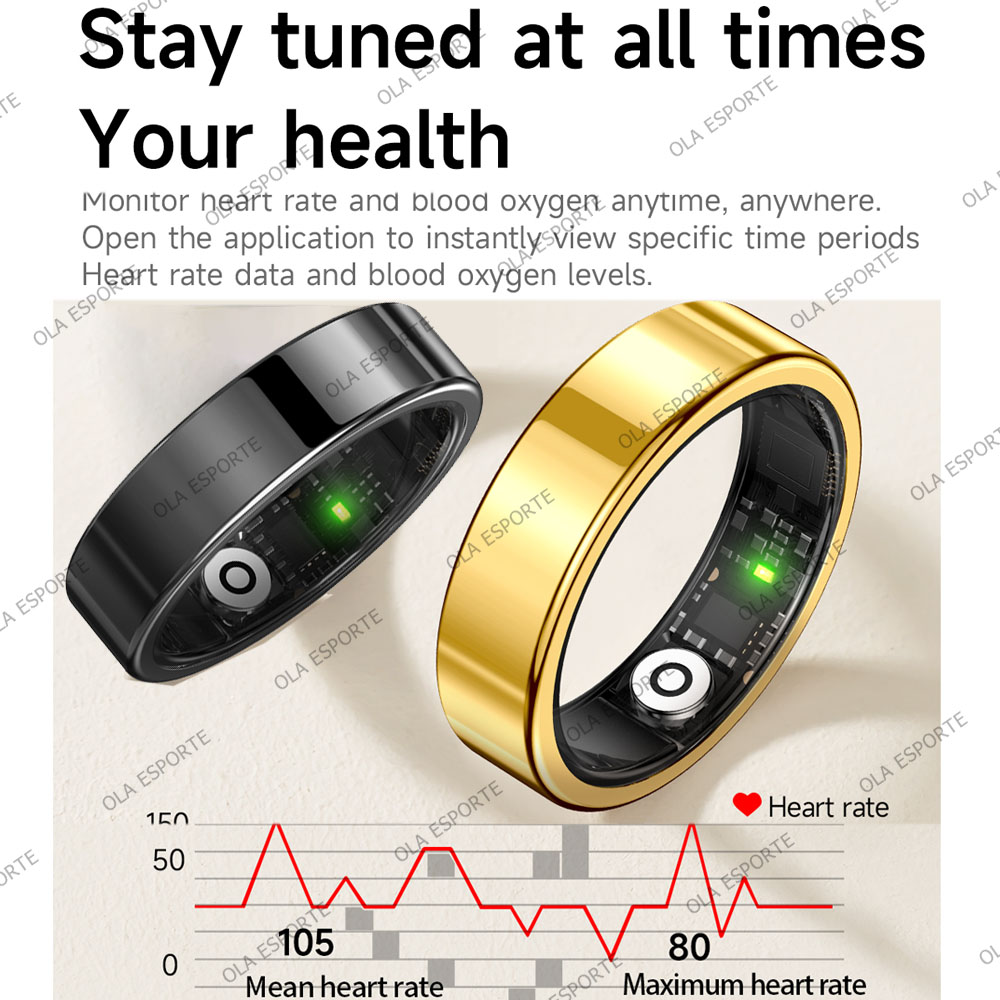 New R09 Smart Ring Men Women w - Temperature Ring Skin avaliação e preço