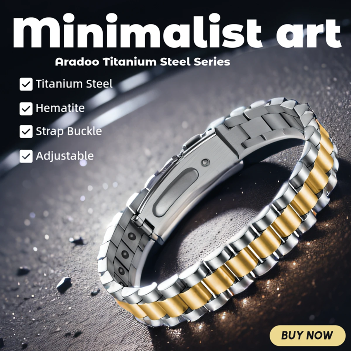 Titanium Steel Hematite Magnet - Meditation Headband Eeg avaliação e preço