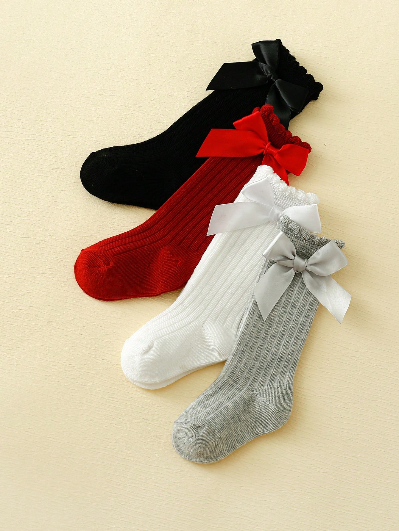 4/5 Pairs Baby Girls Long Knee - Baby Sock Oximeter avaliação e preço