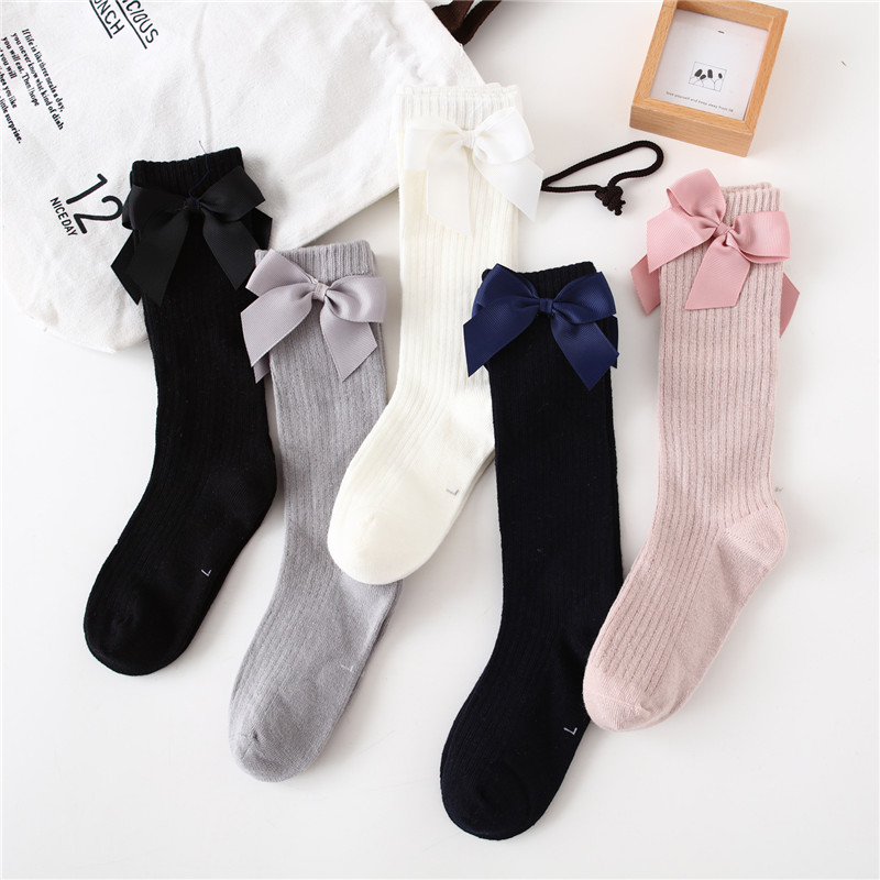 Children Girls Socks With Bows - Baby Sock Oximeter avaliação e preço