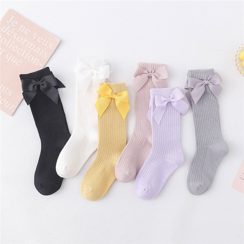 Children Girls Socks With Bows - Baby Sock Oximeter avaliação e preço