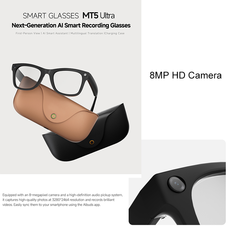 2026 Genuine Leather 2000Mah C - Smart Glasses Lens avaliação e preço