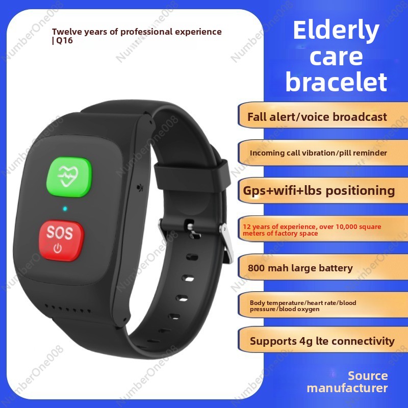4G Smart Watch for Elderly, GP - Fall Detection Watch avaliação e preço