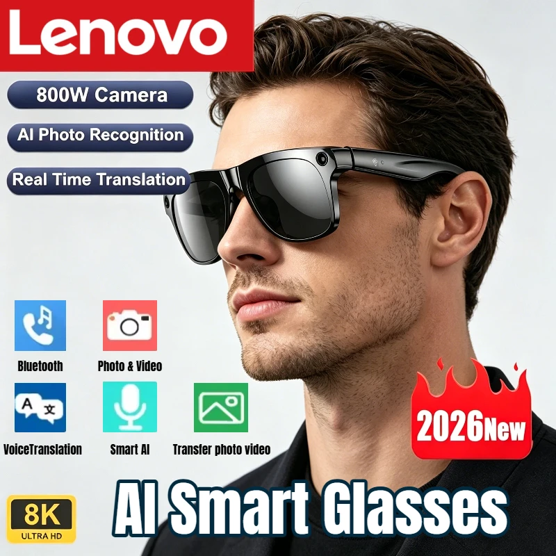 Lenovo AI Smart Glasses 8K HD  - Smart Glasses Lens avaliação e preço