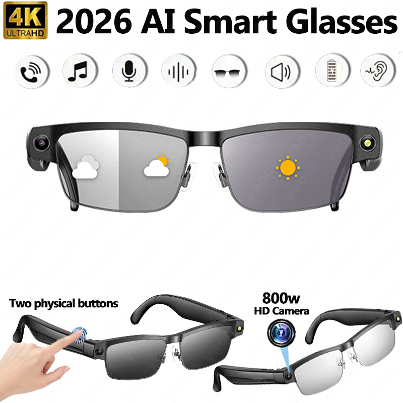 2026 4K AI Smart Glasses Voice - Smart Glasses Lens avaliação e preço