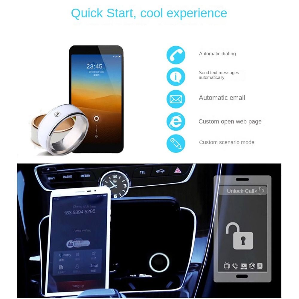Stainless Steel NFC Smart Ring - Smart Ring Nfc Pay avaliação e preço
