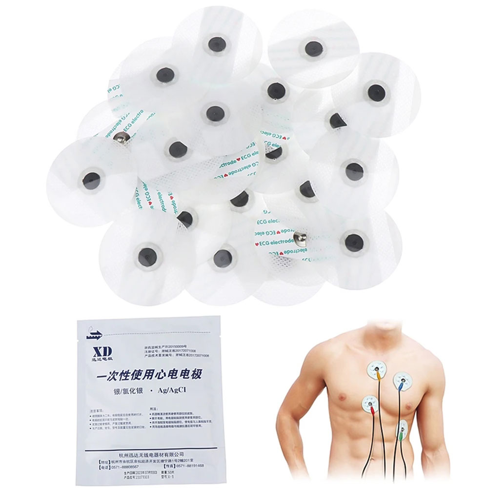 50-500pcs Disposable Electrode - Ecg Patch Monitor avaliação e preço
