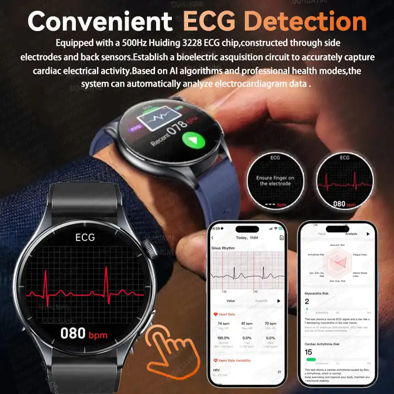 ECG Health Diagnosis Smart Wat - Fatigue Band Monitor avaliação e preço