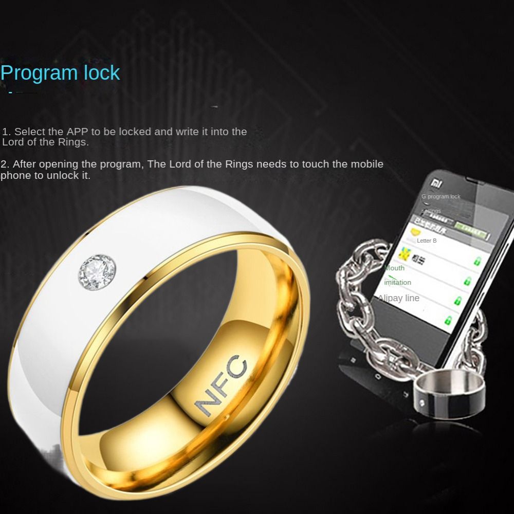 NFC Smart Ring Stainless Steel - Smart Ring Nfc Pay avaliação e preço