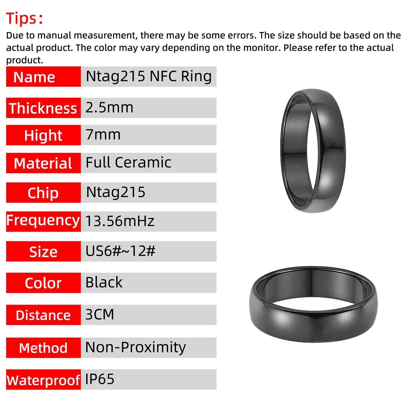Ntag215 NFC Full Ceramic Smart - Smart Ring Nfc Pay avaliação e preço