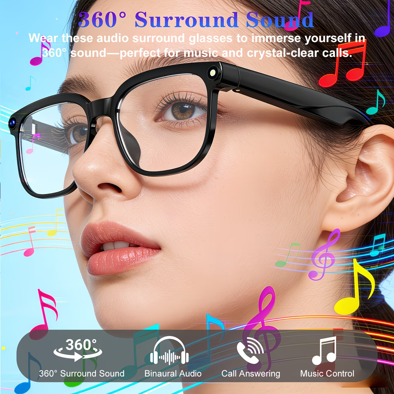 2026 HD AI Smart Glasses 32GB  - Smart Glasses Lens avaliação e preço