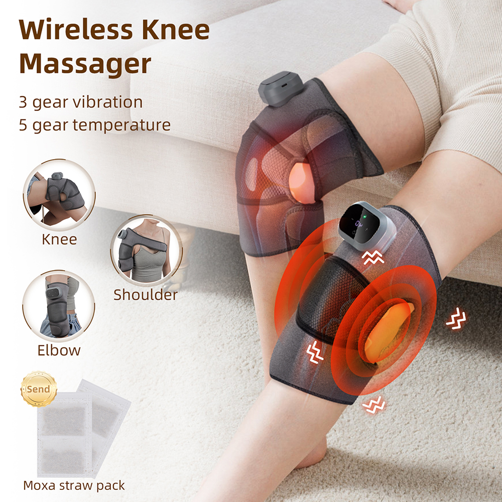 3 in 1 Cordless Heating Vibrat - Smart Knee Wrap avaliação e preço