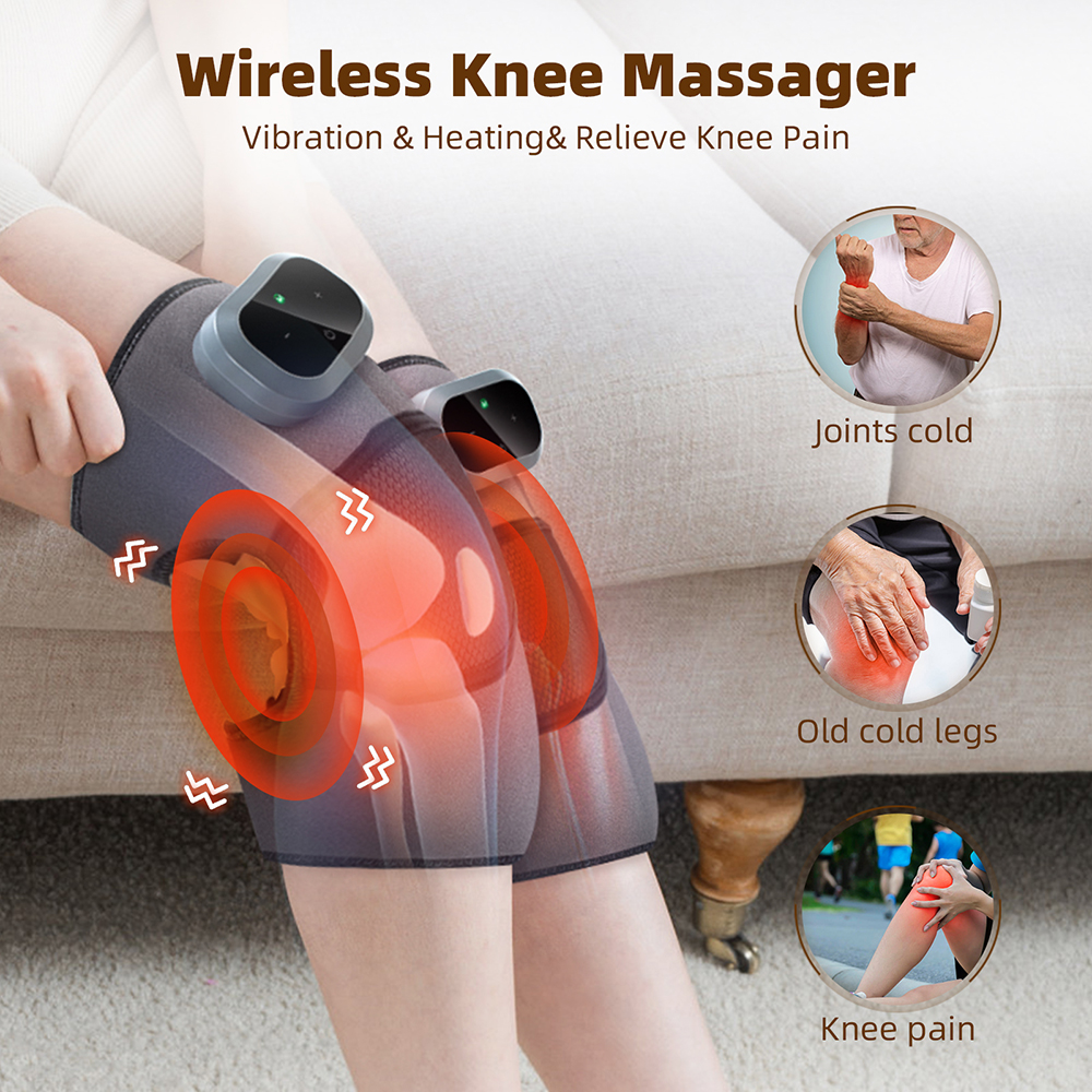 3 in 1 Cordless Heating Vibrat - Smart Knee Wrap avaliação e preço